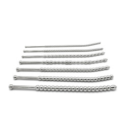 Kiotos Kit de 7 Tiges d'urètre Beaded Dilator 20 cm - Diamètres 5 à 10mm